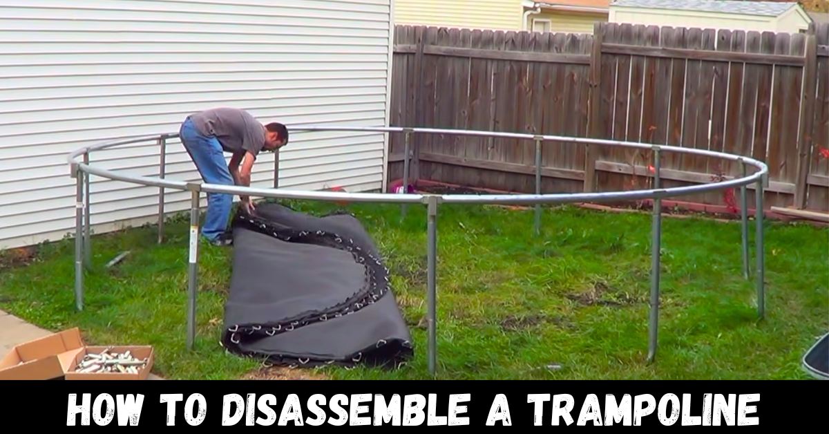 how to disassemble a trampoline - guide