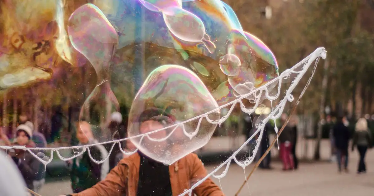 Trampoline Bubble Popping Fun