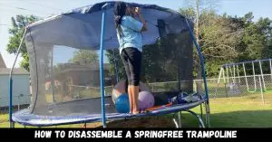 How to disassemble a springfree trampoline - Guide