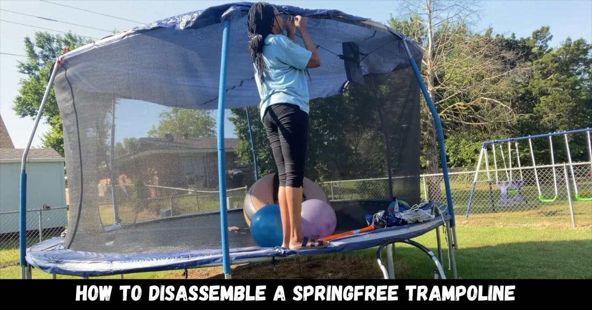How to disassemble a springfree trampoline - Guide