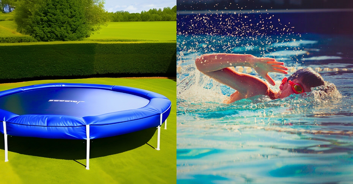Trampoline vs Pool