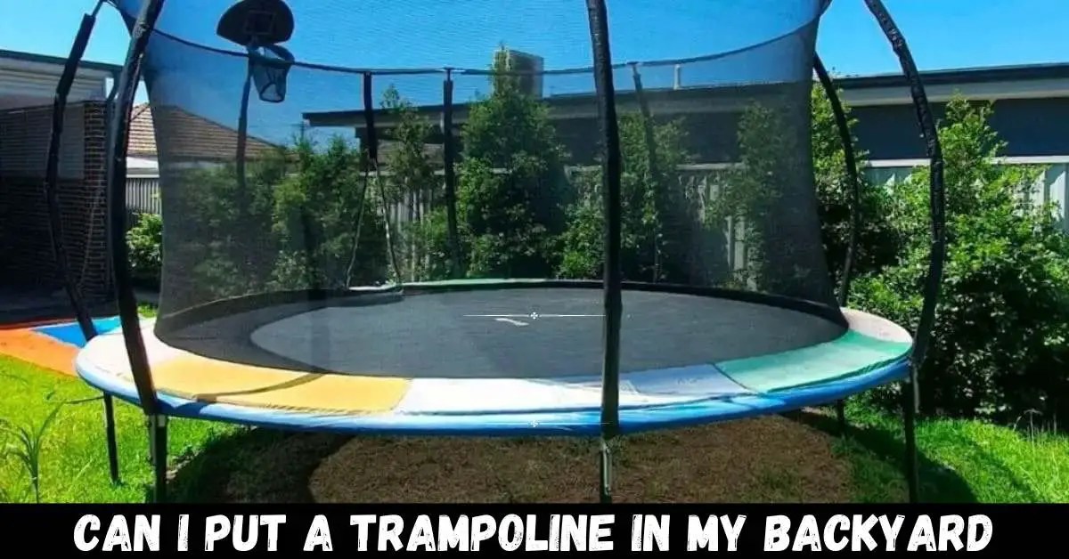 Can I Put a Trampoline in My Backyard - Guide